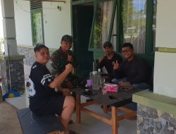 Hangatnya Silaturahmi, Insan Pers Payakumbuh Bertemu Sahabat Lama TNI Yonif 133 Padang