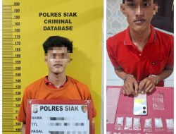 Polres Siak Ungkap Kasus Narkoba: Pelajar di Mempura Ditangkap dengan 59,03 Gram Shabu, Dua Bandar Masih DPO