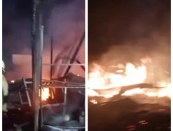 Si Jago Merah Mengamuk Di Tampan Pekanbaru, 2 Rumah 1 Warung, Di Lalap Habis.