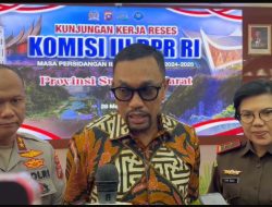 Komisi III DPR RI Laksanakan Kunjungan Kerja Reses di Provinsi Sumbar