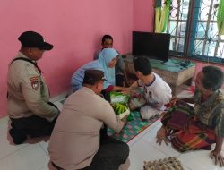 Sentuhan Kemanusiaan: Polsek Tualang Bantu Warga Lumpuh Sejak Lahir di Kampung Pinang Sebatang Timur