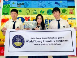 Siswa SMA Stella Gracia School Pekanbaru Memenangkan Medali Emas dan Best Invention di World Young Inventors Exhibition 2025