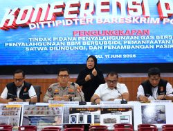 Bareskrim Ungkap Tambang Pasir Ilegal Rugikan Negara Hingga Rp1 Miliar