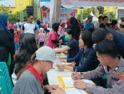 Warga Sulut Ramai dan Sangat Antusias Hadiri Car Free Day oleh Polda Sulut Menyambut Hari Bhayangkara ke-79 di Kawasan Megamas, Kota Manado.