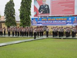 Polres Pasaman Barat Melaksanakan Apel Gelar Pasukan Operasi Patuh Singgalang 2025
