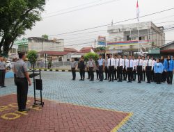 Gelar Apel Pagi Rutin, Pemimpin Apel Ajak Untuk Tingkatkan Deteksi Dini dan Jaga Kekompakan, 