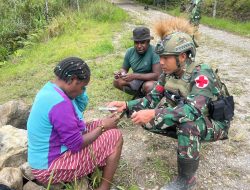 Dari Pos Wuloni, Tangan-Tangan Prajurit Menyembuhkan dan Merajut Asa di Lembah Ilaga