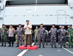 Frigate Terbesar Se-Asia Tenggara Milik TNI AL, KRI Brawijaya-320 Tiba di Tanah Air