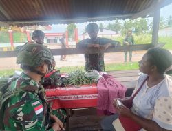 Pos Mur Laksanakan Patroli Simpatik di Kampung Mur, Distrik Mambioman Bapai