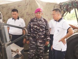 Sambil Berolahraga, Danpasmar 1 Tinjau Sarpras di Kesatrian Marinir Baroto Sardadi di Marunda