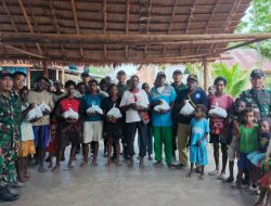 Satgas Yonif 123/Rajawali Gelar Bakti Sosial di Kampung Yepem dan Swuru