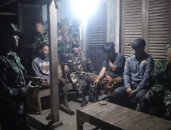 Patroli Malam TNI, Linmas dan Banser Jaga Kondusifitas Wilayah Musuk