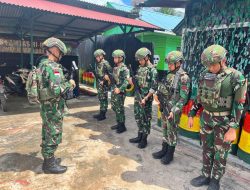 Satgas Yonif 123/Rajawali Gelar Binter dan Pemeriksaan Kesehatan di Kampung Emete, Distrik Obaa