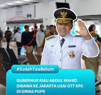 “OTT Gubernur Riau: Ketika Kekuasaan Tak Belajar dari Luka yang Sama”