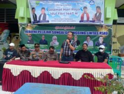 ALUMNI PELAJAR SUNGAI GERINGGING LINTAS RIAU TEGASKAN KOMITMEN SOSIAL, PEMBAGIAN SEMBAKO DI HARI RAYA