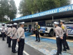 Satlantas Polres Solok Batasi Operasional Angkutan Barang di Simpang Pintu Angin