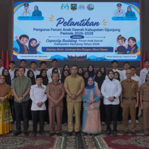 Bupati Benny Dwifa Lantik Pengurus Forum Anak Daerah Sijunjung 2026–2028, Dorong Generasi Berkarakter dan Siap Hadapi Tantangan Zaman