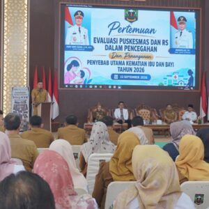 Pertemuan Evaluasi Puskesmas dan Rumah Sakit, Bupati Sijunjung : Keselamatan Ibu dan Bayi Jadi Prioritas