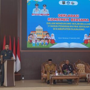Perkuat Pendidikan Sejak Dini, Pemkab Sijunjung Deklarasikan Wajib Belajar 1 Tahun Pendidikan Prasekolah