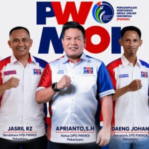 Aprianto Ketua PWMOI Pekanbaru Ajak Seluruh Keluarga Besar PWMOI Doa Bersama Untuk Saudara Kita Jurnalis Yang Hilang Kontak